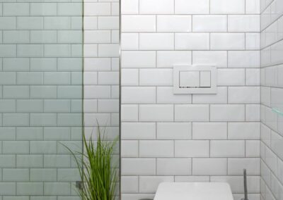 Clean and modern toilet in Budapest rental apartment – Astoria Loft Elite Apartment